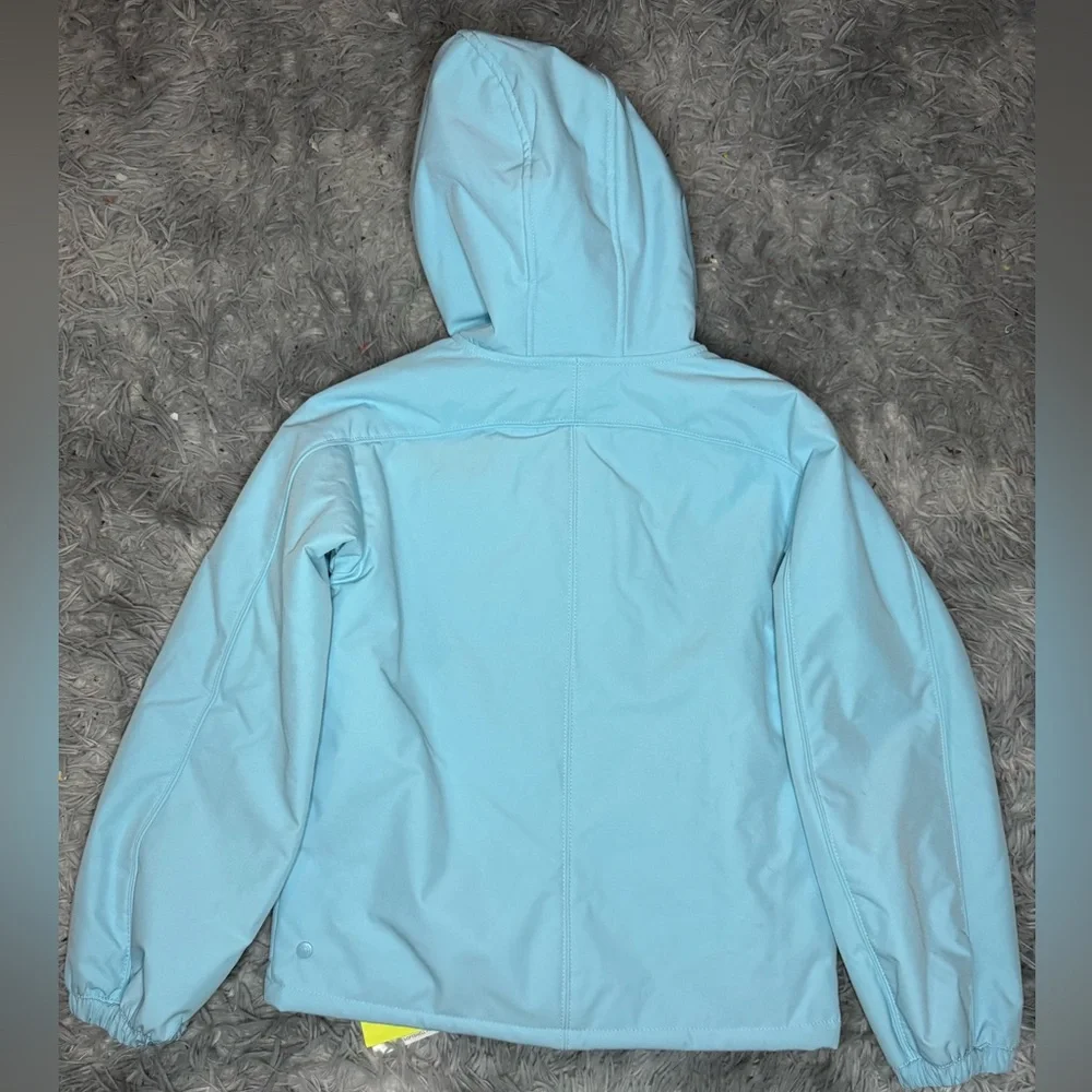 All In Motion Girls Softshell Fleece Jacket - Blue Size Extra Large (14) NWT